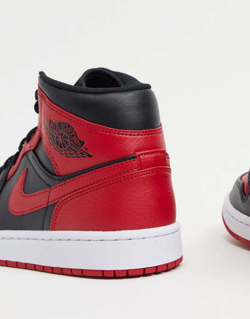 Air jordan 1 discount mid mujer rojas