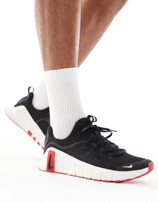 Zapatillas de deporte negras y rojas Free Metcon 6 de Nike Training, 3 de 5
