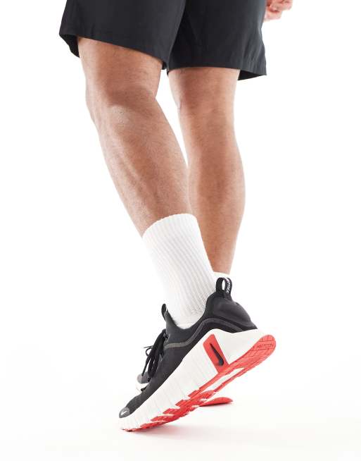 Zapatillas de deporte negras y rojas Free Metcon 6 de Nike Training, 5 de 5