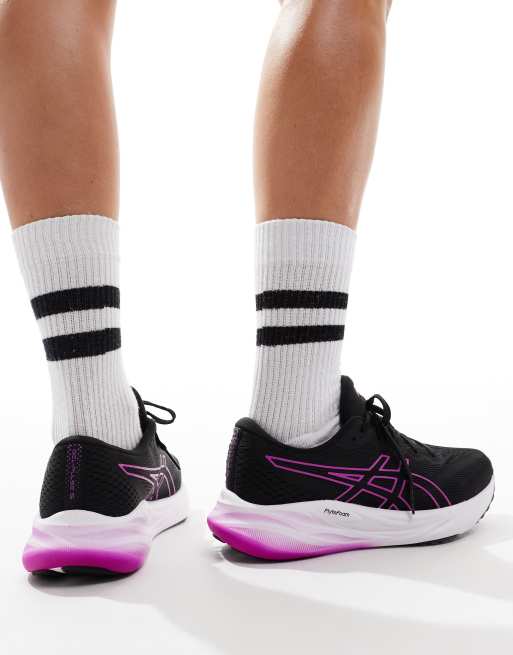Zapatillas de deporte negras y rosa neón neutras Gel-Pulse 15 de Asics Running, 4 de 5