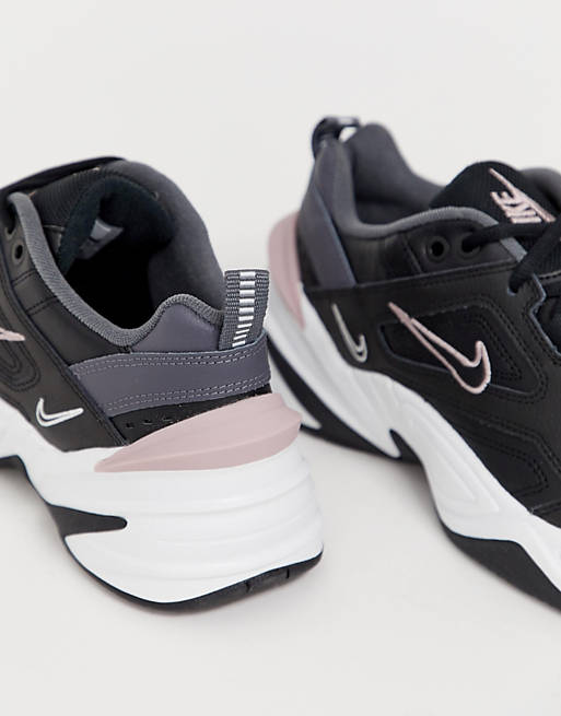 Buzo deficiencia Instantáneamente Zapatillas de deporte negras y rosas M2K Tekno de Nike | ASOS