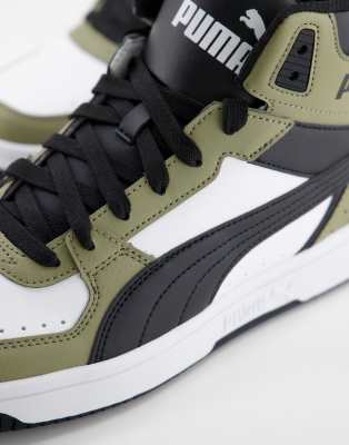 puma rebound joy blanco verde