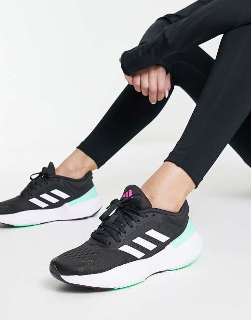 hombro simpatía vía Zapatillas de deporte negras y verdes Response Super 3.0 de adidas Running  | ASOS