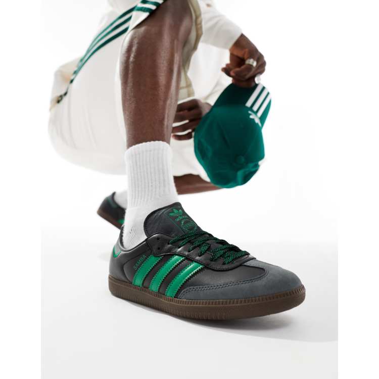 Zapatillas adidas negras y verdes cheap