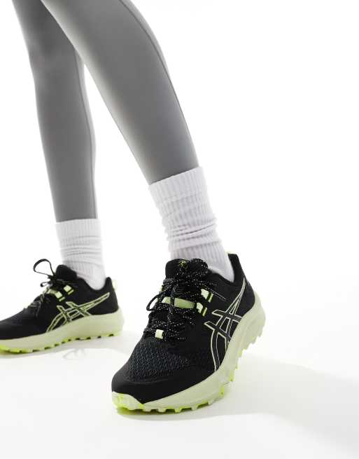 Asics negras y verdes best sale