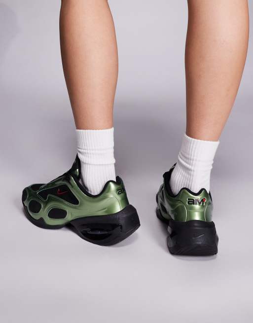 Zapatillas de deporte negras y verdes unisex Air Max Muse de Nike, 4 de 5
