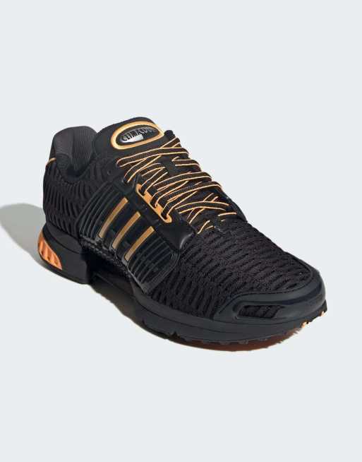 Zapatillas de deporte negro básico y naranja neón Climacool 1 de adidas Originals