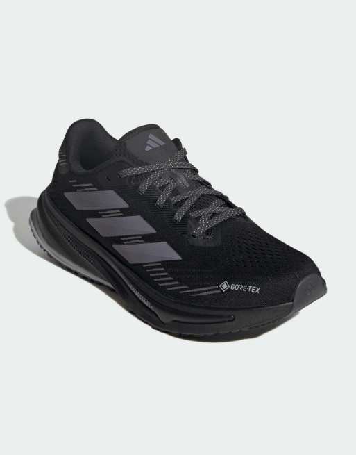Zapatillas de deporte negro núcleo y violeta envejecido para correr Supernova Rise GTX de adidas Performance