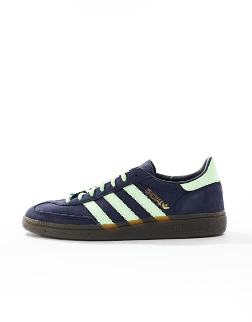 Zapatillas de deporte negro tinta y color lima con suela de goma Handball Spezial de adidas Originals