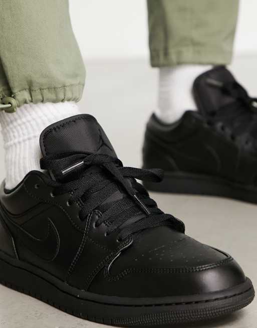 Zapatillas de deporte negro triple Air Jordan 1 Low de Jordan , 4 de 4