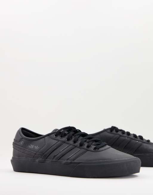 Zapatillas de deporte negro triple de cuero Delpala de adidas Originals