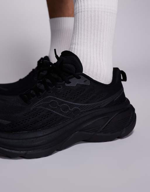 Zapatillas de deporte negro triple para correr Hurricane 25 de Saucony, 4 de 5