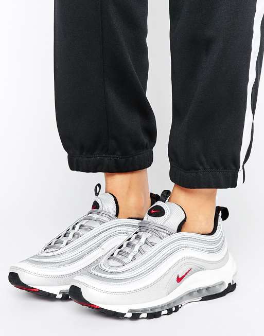 espacio maquillaje Vueltas y vueltas Zapatillas de deporte plateadas Bullet Air Max 97 de Nike | ASOS