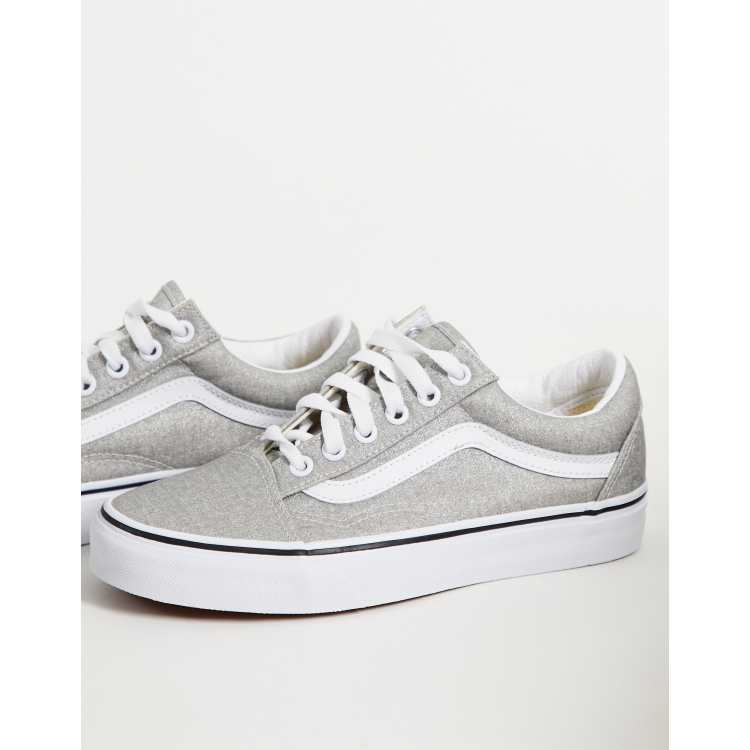 Zapatillas de deporte plateadas Old Skool de Vans