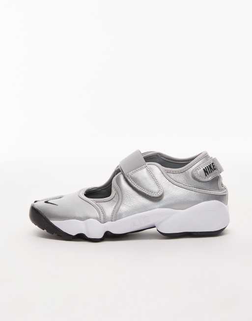 Zapatillas de deporte plateadas unisex Air Rift de Nike, 2 de 5