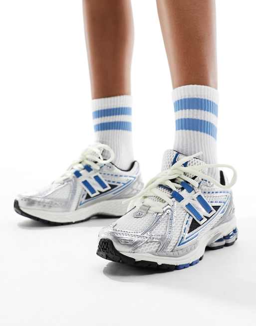 Zapatillas de deporte plateadas y azules 1906 de New Balance