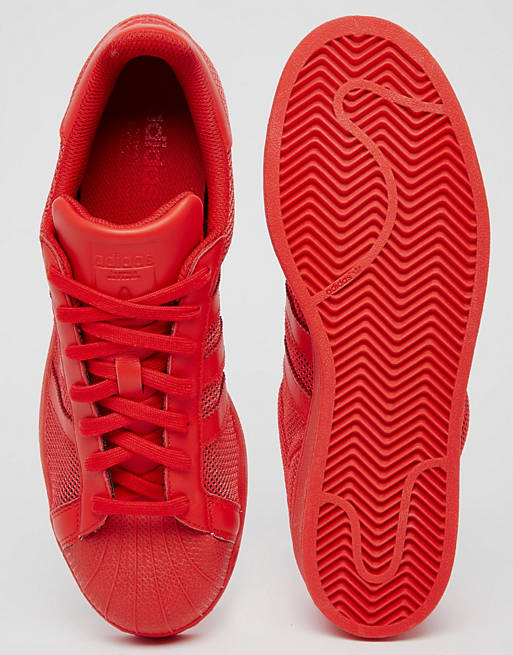 hogar los padres de crianza Socialismo Zapatillas de deporte rojas B42621 de adidas Originals Superstar | ASOS