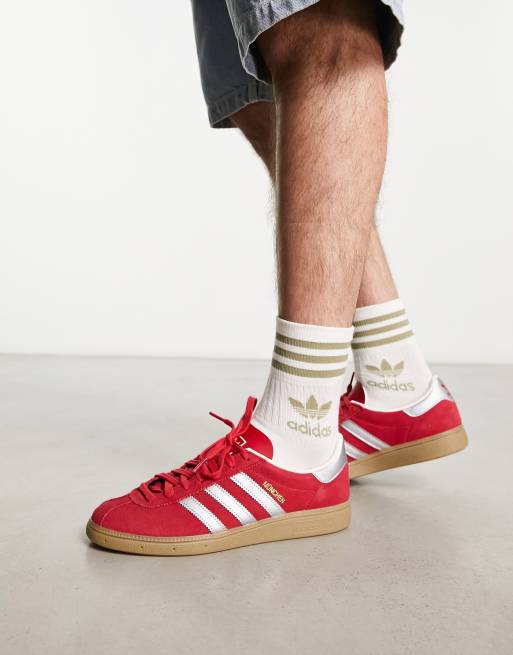 Zapatillas de deporte rojas con suela de goma Gazelle Indoor de adidas  Originals