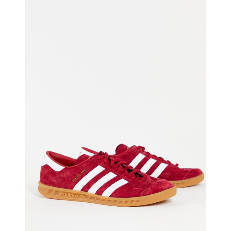 Adidas hamburg 2025 mujer rojas