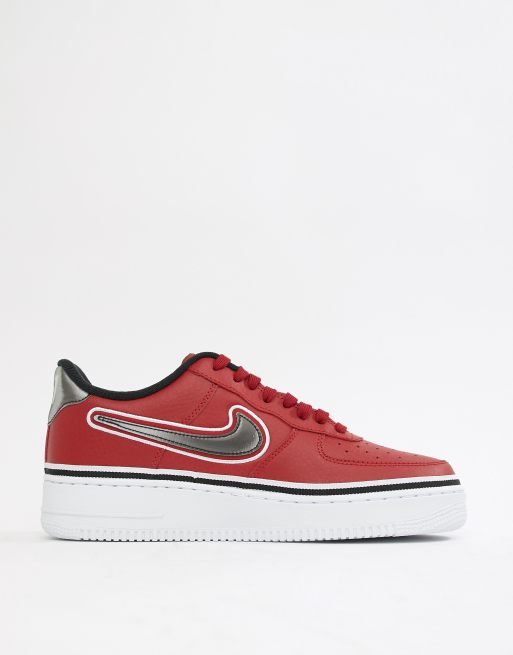 Recreación Compasión cama Zapatillas de deporte rojas NBA Air Force 1'07 de Nike | ASOS