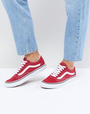 abrigos vans mujer rojas