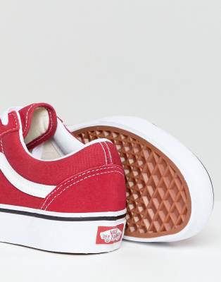 abrigos vans hombre rojas