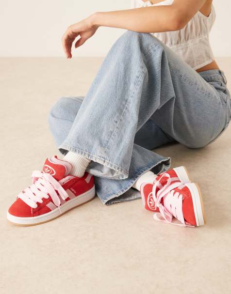 Zapatillas de deporte rojas y rosas Campus 00's de adidas Originals - view 1