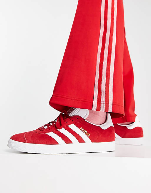 Zapatillas de rojo polvareda Gazelle adidas Originals RED | ASOS