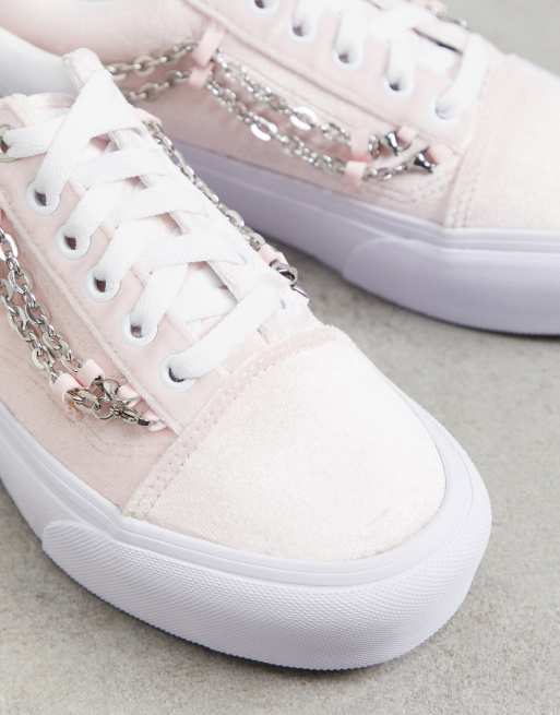 Zapatillas de rosa claro con cadena Old Skool Vans | ASOS