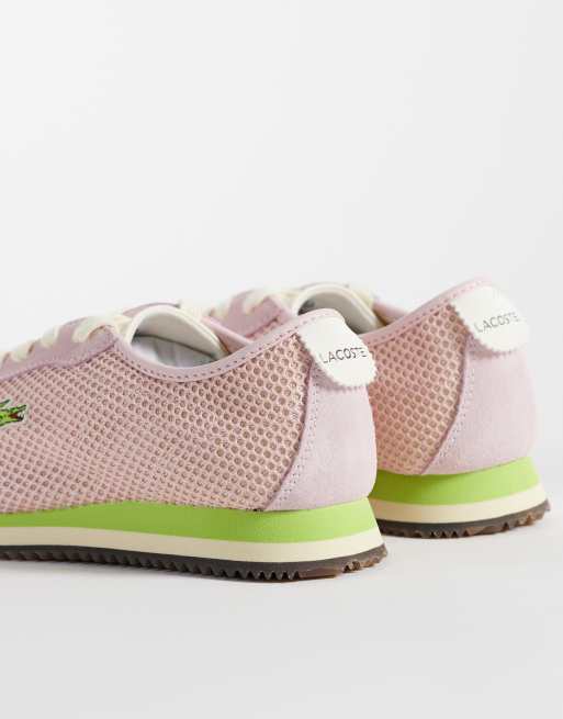 Zapatillas de deporte rosa claro con logo Club-Low de Lacoste, 2 de 5
