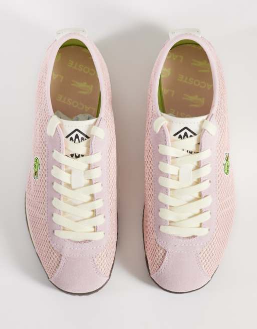 Zapatillas de deporte rosa claro con logo Club-Low de Lacoste, 3 de 5