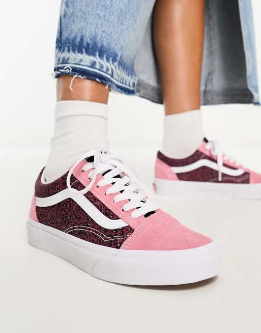 Zapatillas vans hot sale mujer color rosa