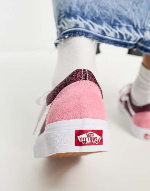 Vans rosa con blanco best sale