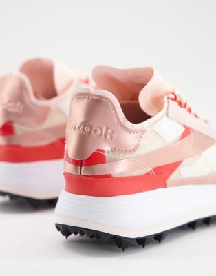 reebok rosa metalizado