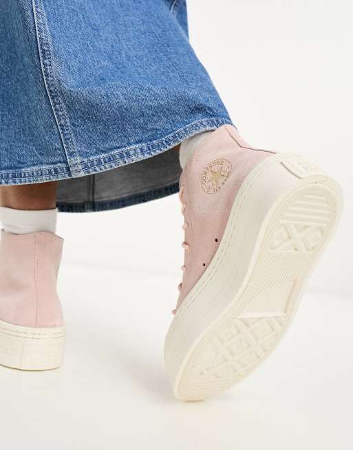 Zapatillas de deporte rosas Chuck Taylor All Star Modern Lift Hi de Converse, 2 de 4