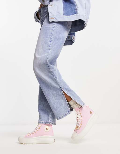 Looks con converse rosas on sale