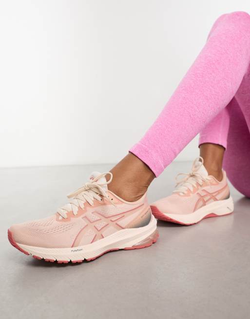 Zapatillas de deporte rosas de estabilidad GT 1000 12 de Asics Running