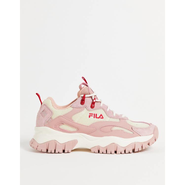 Ray Tracer Zapatos Fila Blancos Con Rosado Claro Fila Disruptor Ii