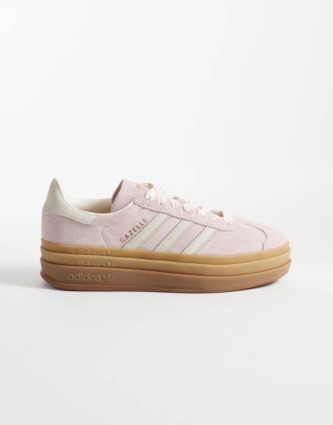 Zapatillas de deporte rosas y blancas Gazelle Bold de adidas Originals - view 1