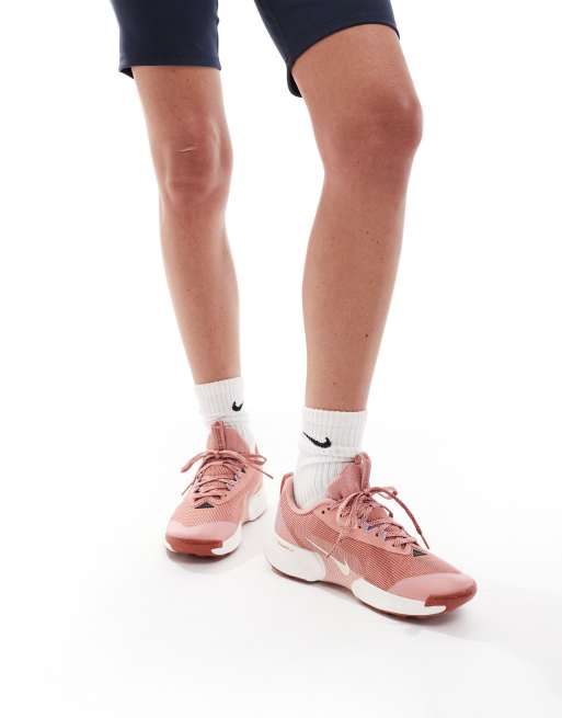 Zapatillas de deporte rosas y blancas Juniper Trail 3 de Nike Running, 5 de 5