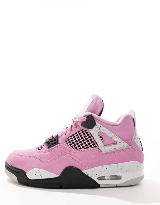 Zapatillas de deporte rosas y negras Air Jordan 4 Retro de Jordan, 2 de 5