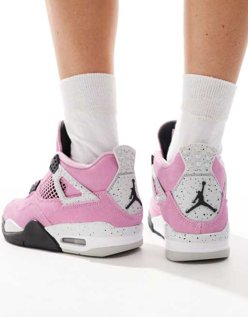 Zapatillas de deporte rosas y negras Air Jordan 4 Retro de Jordan, 4 de 5