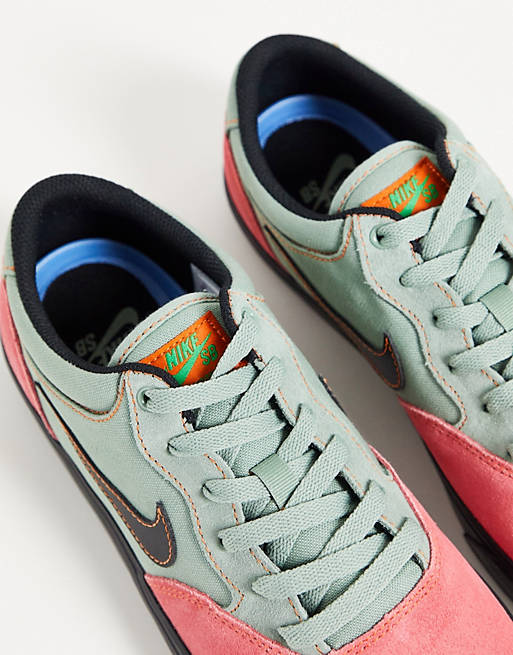 Parcial Antídoto más y más Zapatillas de deporte rosas y verdes con diseño color block Chron 2 de Nike  SB | ASOS