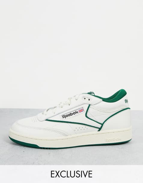 Zapatillas de deporte tiza y verdes Club C Mid II exclusivas en ASOS de Reebok - view 1