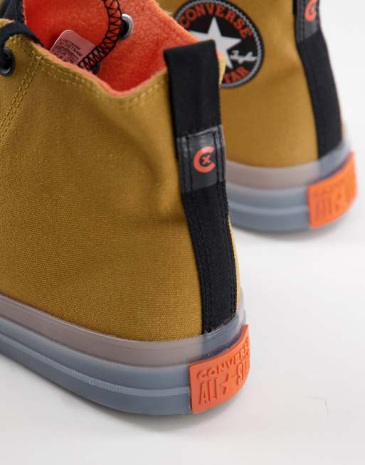 Zapatillas de deporte tostado y naranja Chuck Taylor All Star CX Hi de Converse, 2 de 4