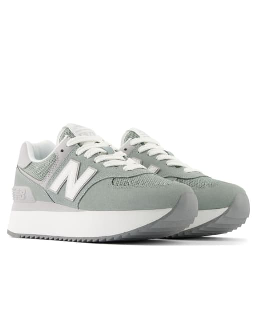 Zapatillas de deporte verde claro con plataforma 574Z de New Balance, 2 de 4