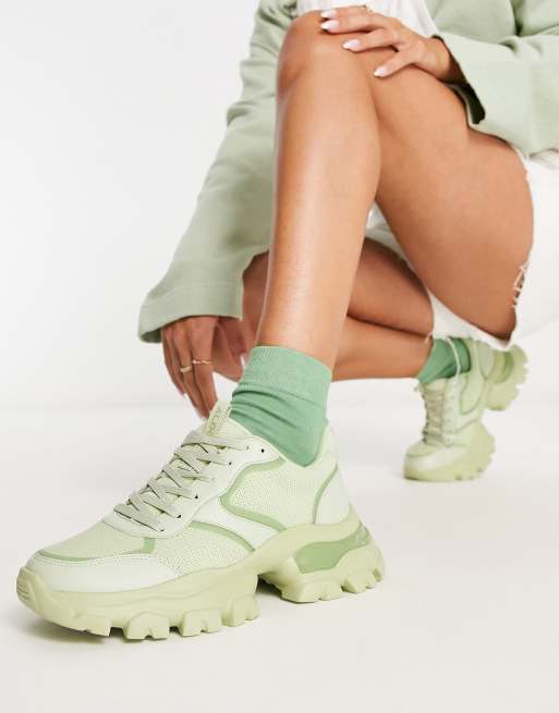 Zapatillas de deporte verde claro con suela gruesa Enzia de ALDO , 4 de 4