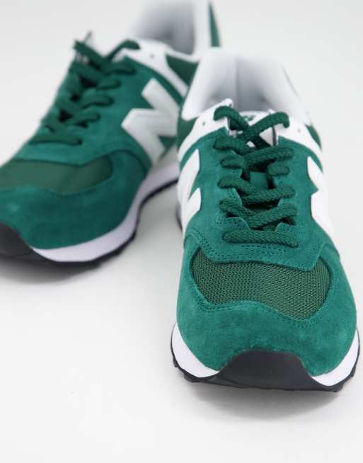 Zapatillas de deporte verde intenso y blancas 574 de New Balance, 2 de 4