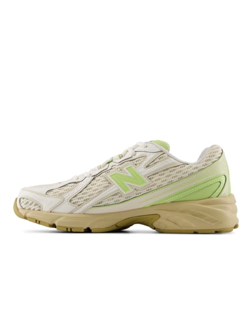 Zapatillas de deporte verde lima seco de punto 740 de New Balance, 2 de 4