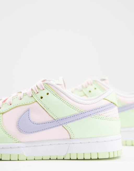 Zapatillas de deporte verde menta y azul pastel Dunk Low de Nike